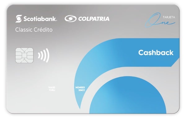plastico de la tarjeta de credito one cash back